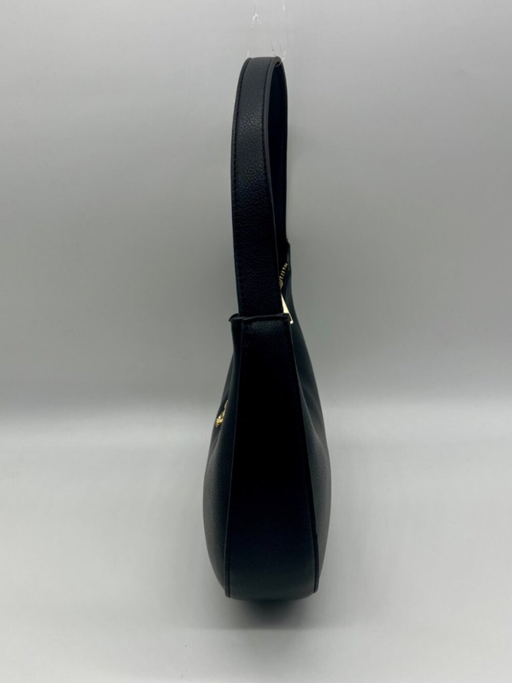Like Dreams Black Vegan Leather Half Moon Shoulder Bag - Picture 3 of 11